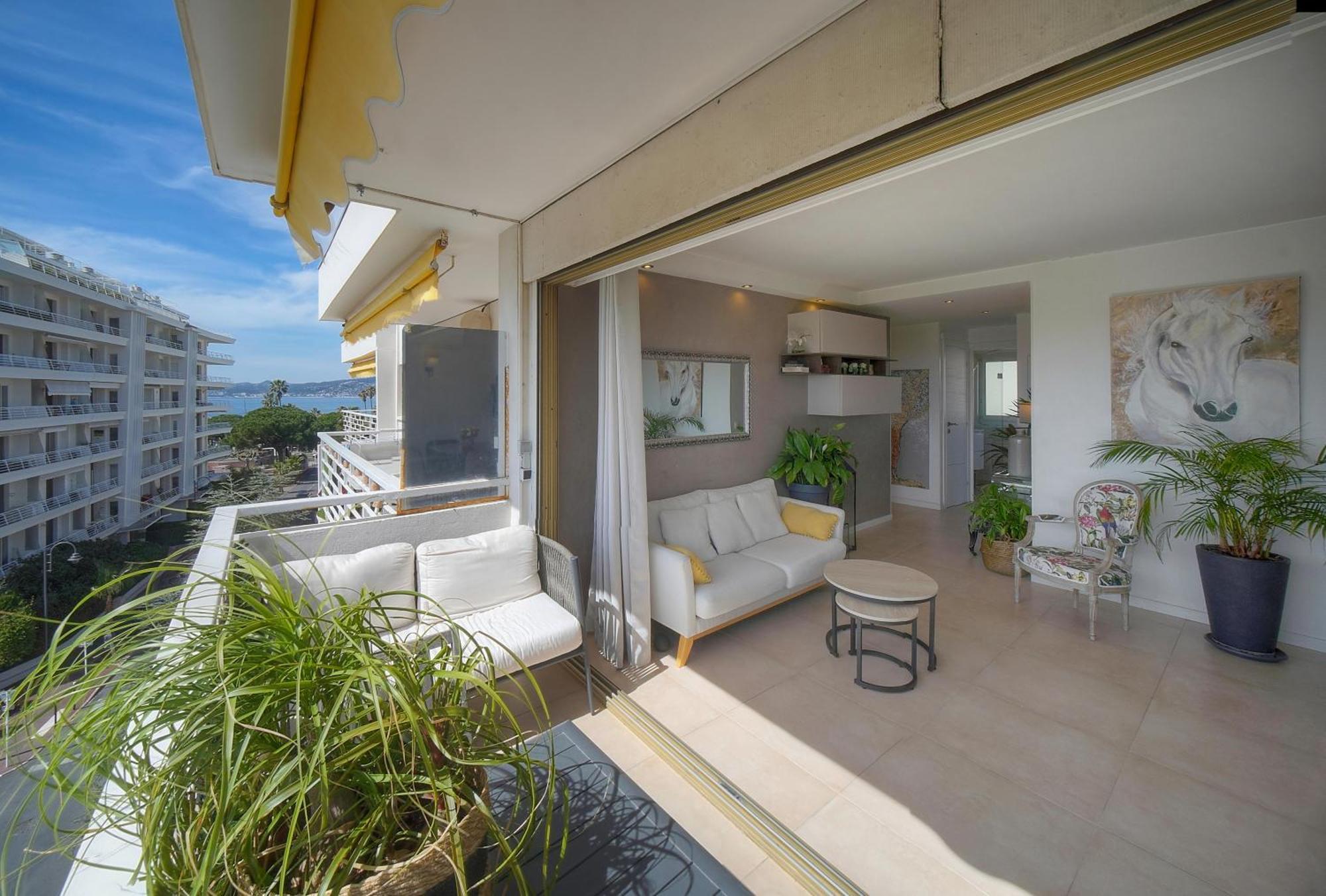 Frgk "Etoile Du Sud Terrasse Vue Mer Palm Beach" 戛纳 外观 照片