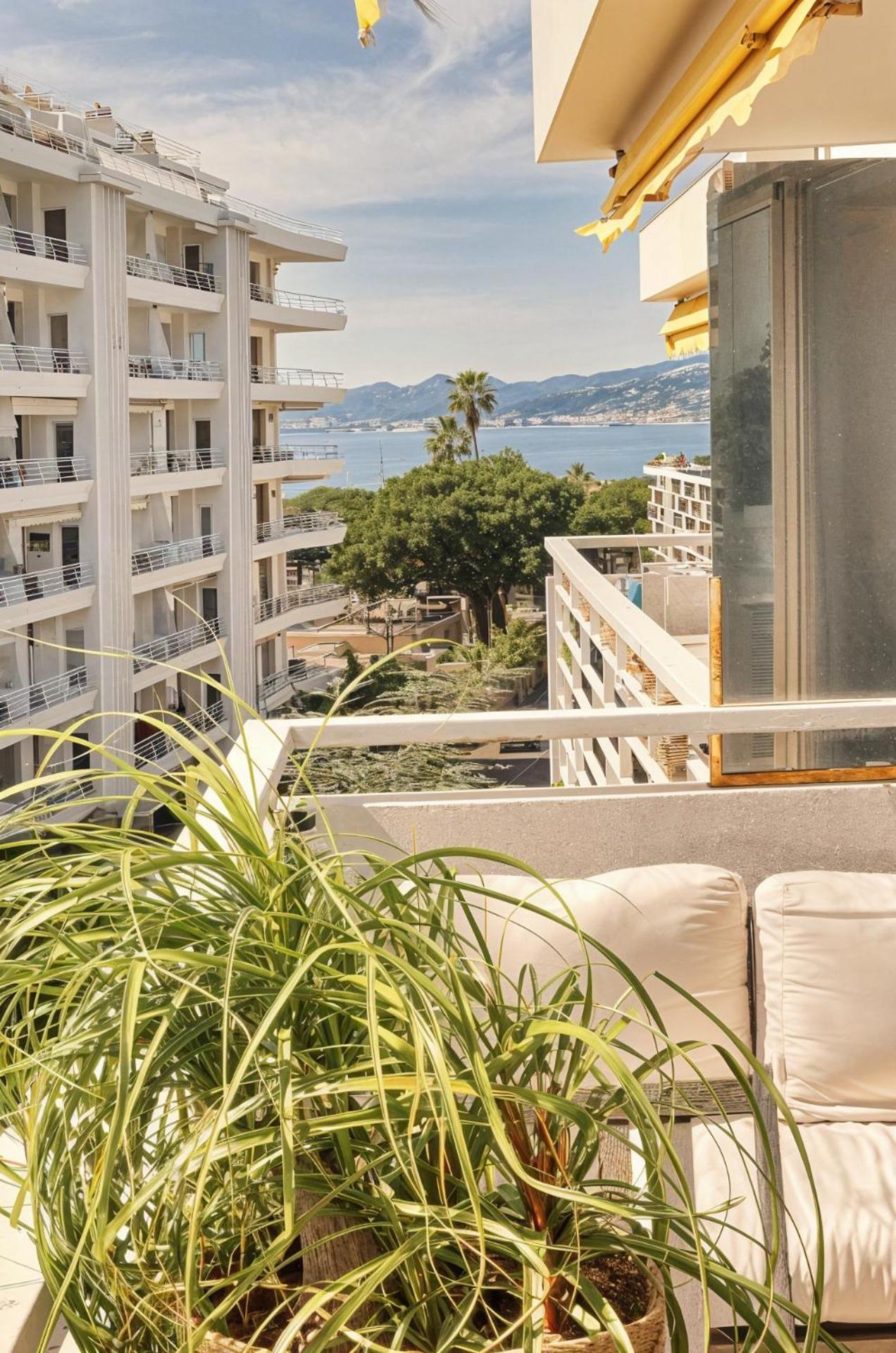 Frgk "Etoile Du Sud Terrasse Vue Mer Palm Beach" 戛纳 外观 照片